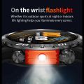 Smart Watch Men With LED Lighting Compass Sports Fitness Tracker Watch IP68 Waterproof Bluetooth Talk SmartWatch For Android IOS. 
