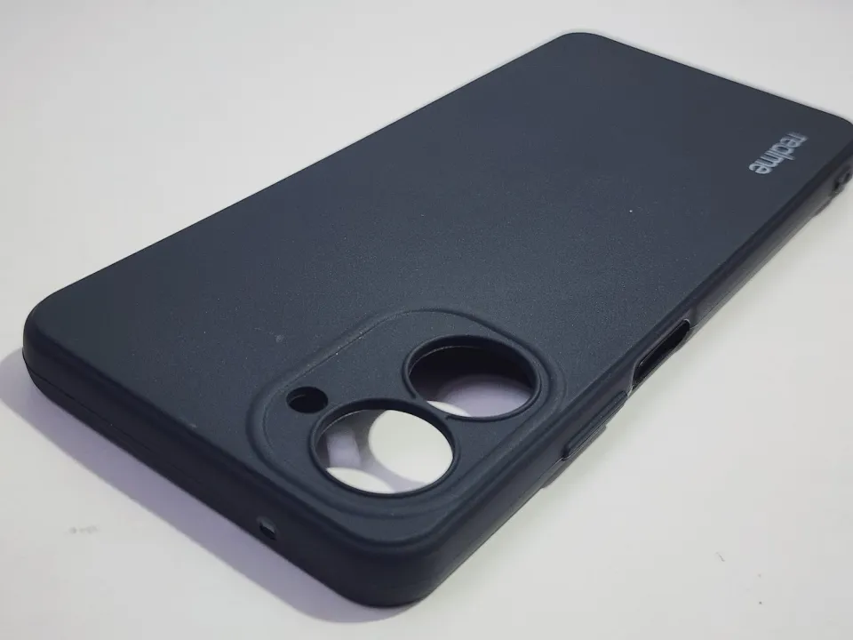 Coque UPLAI Pour Realme 10 4G - Ultra Fine Avec Support Caché - Bleu - TPU Et Polycarbonate