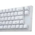 GamaKay K66 65% USB RGB Mechanical Keyboard 66 Keys Hot Swappable Translucent Glass Base Gateron Switch ABS Two-color Keycap. 