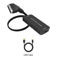Scart to HDMI-Converter Audio Converter Supports 1080P HD Conversion Adapter Hd Converter.