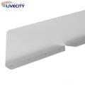 Gutter Valley Splash Guard Easy Install Gutter Valley Splash Guards with Screws Effective Rain Diverter for Roofing 2/4pcs Set Gutter Splash Guard.
