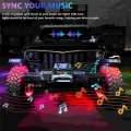 Car Underglow LED Lights, Dream Color Strip Lights with APP Control, Exterior Car Neon Accent Lights Kit Replacement Parts.