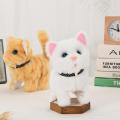 Cute Electronic Pet Voice Control Robot Cat Barking Walking Simulation Smart Dog Interactive Plush Toy Baby Kids Birthday Gift LaoXzhongX.