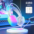 Panson PSH-600 Over-Ear Headset 7.1 E-sports Gaming Wired RGB Optical Headset USB Computer with Microphone. 