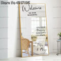 Welcome To Our Wedding Mirror Decal Sticker Custom Mirror Lettering Decal Sticker Just Married Selfie Marriage Decoration. 