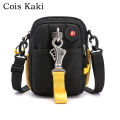 Cois Kaki Outdoor Fashion Messenger Bag Men Small Sling Bag Multi-Function Waist Pack Bags Cool Shoulder Bag for Man Waterproof. 