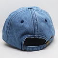 Sky Blue Distressed Ripped Denim Wash Cap/ Hat Premium.