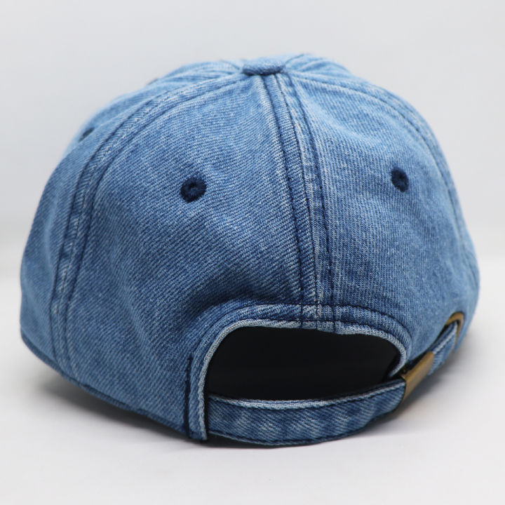 Sky%20Blue%20Distressed%20Ripped%20Denim%20Wash%20Cap/%20Hat%20Premium%20-%20Image%205