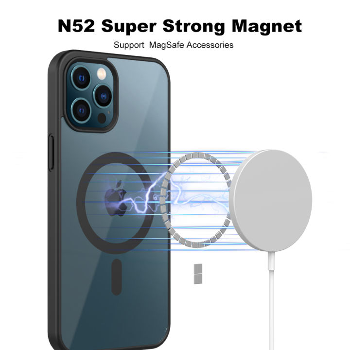 For%20Apple%20iPhone%2012%20Pro%20MagSafe%20Compatible%20Shockproof%20Transparent%20Slim%20Fit%20Wireless%20Charging%20supported%20Frosted%20Border%20Phone%20Back%20Case%20Mobile%20Cover%20-%20Image%209