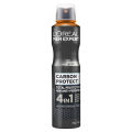 International European product Body Spray Loreal men expert Carbon Protect used for male - 250 ml.
