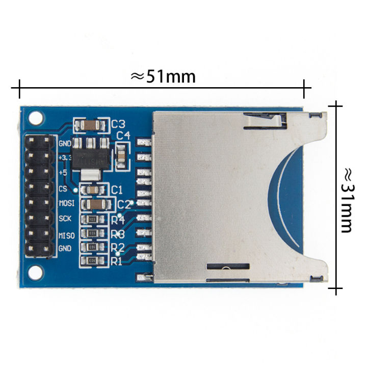 Reading and Writing Module SD Card Module Slot Socket Reader ARM MCU ...