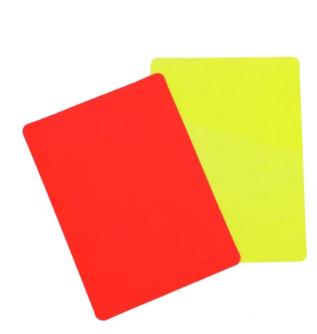 Football Red And Yellow Cards Record Soccer Games Referee ool Equipment