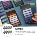 Adhesive Notes120 Sheets 6 Colors Morandi Gradient Color Sticky Notes Memo Pad Lable Sticker Bookmarks Notepad for Strip Index Tabs Writable Page Marking Classify File. 
