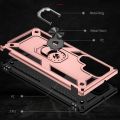For Samaung Galaxy S22 Ultra 5G Shockproof TPU + PC Protective Case with 360 Degree Rotating Holder(Black). 