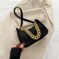 Trendy Women's Shoulder Bag Elegant Brand Clutch Purse Luxury Brand Clutch Purse Fashion Women's Shoulder Tote Retro Green Felt Handbags. 
