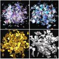 Irregular Glass Paper Nails Glitter Nail Flakes Slices Sparkly Sequins Paillette Tips 3D Nail Art Decoration DIY Manicure. 