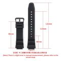 Suitable for Casio SGW-300/400/500 MCW-200H Male Resin Silicone Watch Strap Accessories.