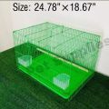 Big Square Size China Premium Metal Bird Cage (2021) Size: 25"×19" With All Accessories. 