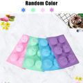 【Tech-savvy】 6 Hole DIY Art Handmade Soap Round Flower Shape Candle Cake Baking Mold.