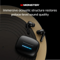Monster XKT26 Bluetooth 5.4 Earphones Hifi Bass Stereo Wireless Headphones Gamer Headset TWS ENC Noise Reduction Sports Earbuds. 