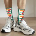 711 7-11 7-Eleven Store Logo Product Socks Cozy High Quality Crew Sock Super Soft for Womens Present.