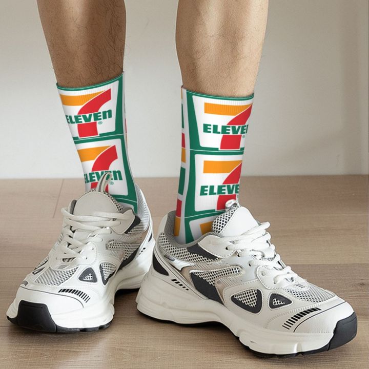 711%207-11%207-Eleven%20Store%20Logo%20Product%20Socks%20Cozy%20High%20Quality%20Crew%20Sock%20Super%20Soft%20for%20Womens%20Present%20-%20Image%204