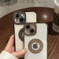 SUNAUDE For iPhone 11 Pro Max Mobile phone case with missing label and diamond inlay series sparkling and personalized high-end 2023 new and fresh new product phone protection case comfortable soft anti slip protection case.