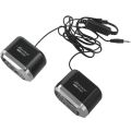 USB 2.0 Notebook Speakers Wired Stereo Mini Computer Speaker black.