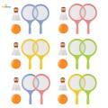 Kids Badminton Tennis Set Badminton Racket with Ball and Badminton Shuttlecock, Double Sports Durable Tennis Racquets Set for Boys, Girls. 