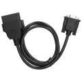 16Pin OBD2 to RS232 DB9 Car Diagnostic Interface Adapter Extension Cable Connector.