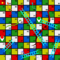 Game Set Medium Size Ludo (16" by 16")- Ludo, Snake and with Ludo Guti.