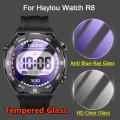 Protective FilmPcs Screen Protector 1/5D 9H Ultra Haylou Watch R8 Smart Watch 1/5 Thin Transparent/Anti-Blue Light Tempered Glass Protection. 