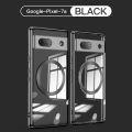 Applicable to Google pixel 7A Wireless Charger Magnetic Suction Phone Case Goggles Full Cover Electroplating Protective Cover TPU Soft Shell.