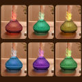 Volcanic Aroma Diffuser Essential Oil Lamp 160ml USB Portable Air Humidifier with Color Flame Night Light.