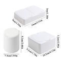 INS White Storage Box Pop-up Desk Organizer Box Ins Idol Photo Card Holder Small Card Protective Case Collection Organizer Case. 