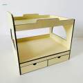 1:12 Dollhouse Double Bed for Building Fairy Garden Sand Table.
