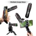 25X Phone Telephoto Lens Kit with Phone Clip Phone Holder Cleaning Cloth Mini Tripod Stand. 