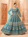 Wedding Reception Party Wear Designer Long Anarkali Gown Suits Hand Made Fancy Embroidery Work Anarkali Gown Dupatta Dress for Women's Wear04. 