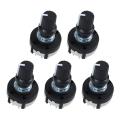 5X 3P4T 3 Pole 4 Position Single Wafer Band Selector Rotary Switch W Knob.