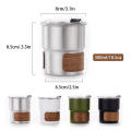 【Bestselling Product】 Heat Resistant Coffee Mug Non-slip Stainless Steel With Lid Camping Mug Portable Stainless Steel Mug for Outdoor Picnic Camping. 
