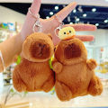 GC Capybara Plush Toy Strawberry Hat Simulation Turtle Backpack Capybara Plush Animal Dolls Birthday Gift For Boys And Girls. 