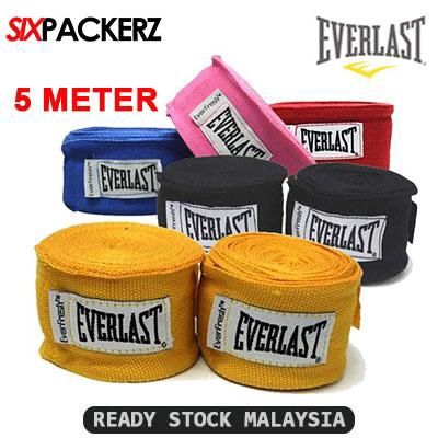 Everlast 5M Elastic Boxing Hand wraps 2pcs (pair) Muay thai wrap handwrap MMA