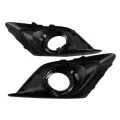 2Pcs Front Bumper Fog Light Grille Cover Chrome Trim for Mazda 3 Axela 2014-2016. 