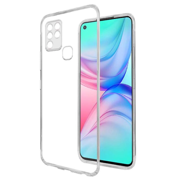 For Infinix Hot 10 Premium Silicone Case Crystal Clear Soft TPU Ultra-Thin Transparent Flexible Protective Mobile Phone Back Cover
