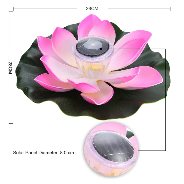 Migeet%200.1W%20Solar%20Powered%20Multi-colored%20LEDs%20Lotus%20Flower%20Lamp%20RGB%20Water%20Resistant%20Outdoor%20Floating%20Pond%20Night%20Light%20Auto%20On%20/%20Off%20for%20Garden%20Pool%20Party%20Ideal%20Gift%20Pink%20-%20Image%209