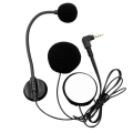 Motorcycle Helmets Intercom Mic Headset 2 Speakers 32Ω Microphone for Half-Motorcycle Helmet Elbow Plug. 