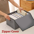 7-Grid Foldable Clothes Organizer Waterproof Storage Box. 
