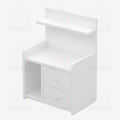 Royal Decor M20 Bedside Table - Simple Modern Bedroom Small Cabinet Bedside Table with Two Drawer Organizer Storage Cabinet-White Finish.