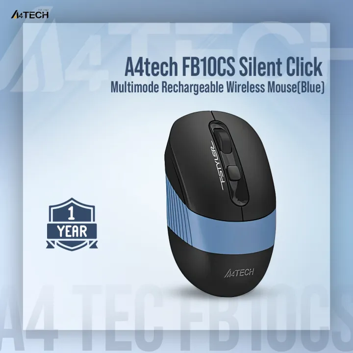 A4tech%20FB10CS%20Silent%20Click%20Wireless%20Mouse%20Rechargeable%20Bluetooth%202.4G%20Multi%20Device%20Stone%20Black%20-%20Image%202