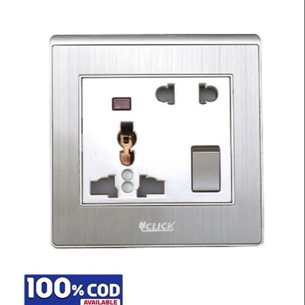 Click ART Multi Socket With Switch,13A